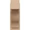 Ekena Millwork 8-in W x 14-in D x 22-in H Funston Block Rough Cedar Woodgrain TimberThane Outlooker, Primed Tan OUTUR080X14X22FST44RCPR - alternate 6
